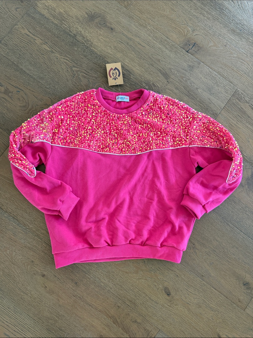 Bright Pink Embellished Women's Sweater - Unknown Brand